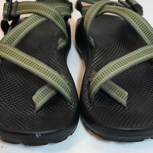Chaco | Shoes | Chaco Mens Green Toe Loop Hiking Sandals 7 Euc | Poshmark